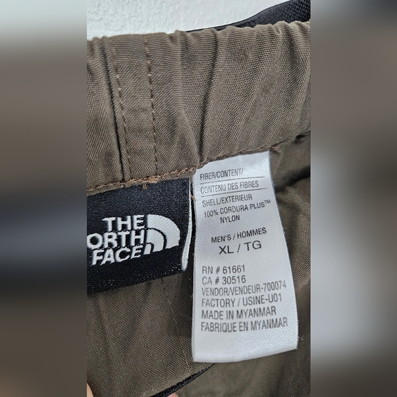 The North Face Men's Nylon Cargo Pants Green Brown Adjustable Waist Size XL - Picture 6 of 10
